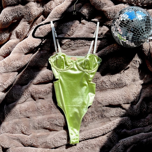 light green bodysuit UO - Picture 1 of 4